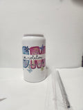 PERSONALIZED 16oz White Stainless steel